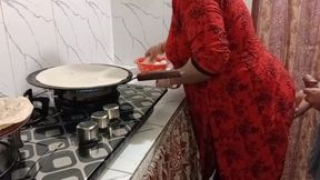 Indian Step Mom Sex Video in the Kitchen - HD - 8:28 video - from FapHouse