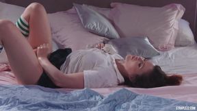 Tris Solo And Rossys Cumshot Tris - Strapl - Rossy Bush And Strapless Dildo - HD - 23:35 video - from AbXXX