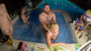 Hot Tub Orgy Crystal Clark Deliah Grace Nikki Zee - HD - 22:21 video - from Sheer