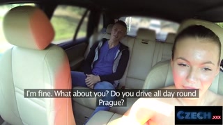 CZECH XXX - Sloppy Blowjob to Balls Deep Fucking in Taxi - HD - 15:08 video - from Pornzona