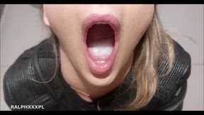 Cheating Wife Blowjob Random Guy in a Public Restrum and Swallows His Cum - HD - 9:45 video - from xHamster