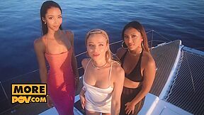 Alexa Flexy, Lia Lin And May Thai Fourway Boat Fuck At Sea - HD - 7:59 video - featuring Alexa Flexy - from 01Tube