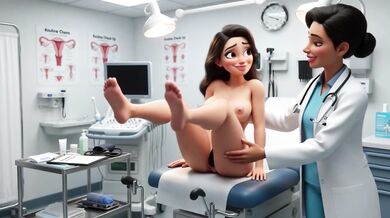 Curvy Brunette Woman Undergoes Professional Gynecological Examination While Completely Nude (AI generated) - HD - 5:01 video - from Juicexxx