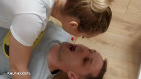 Cuckold Cum Kiss After Sucking My Friend's Cock Cuckold Swallow Cum - HD - 5:17 video - from FapHouse