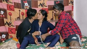 Real Indian Wife Shared With A Hot Friend - HD - 30:00 video - from IndianThreesome
