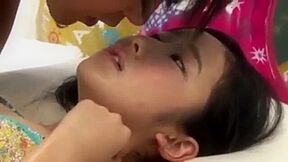 I put my finger in and out of her shaved pussy and cum inside her. - SD - 8:00 video - from InPorn