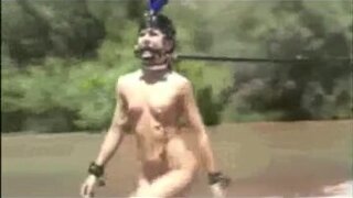 (Oldies But Goodies) PonyGirl Training Outdoor (1on3) OtO - 24:45 video - from ZBPorn