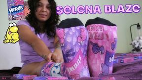 Sockjob, Footjob, Candy-coated Sloppy Blowjob, and Swallowing all of his cum! - 4K - 37:57 video - from Clips4sale