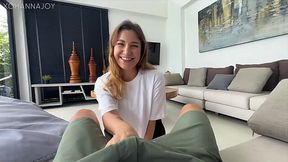 A Russian blonde with a big ass entertains a guest with passionate sex in her villa. - HD - 19:19 video - from XGroovy
