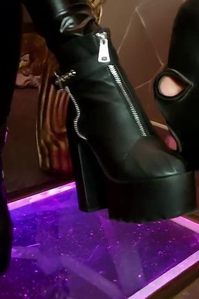 Sheela Sinner Boot Heel Feet Worship Humiliation - HD - 0:39 video - from xHamster