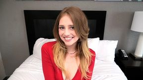 Tall ginger girl sucks cock and eats ass