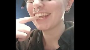 Stealing cream of kayleth '_s plate and licking it off my finger :D - HD - 0:17 video - from XVideosRed