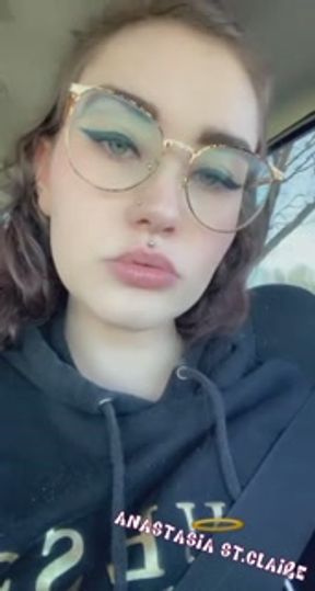 Smoking a cigarette in the car - HD - 2:12 video - from Pornzona