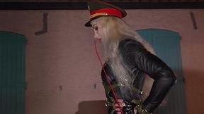 FaceSitting DommeGasm Hi-tachi BreathPlay Soldier Slavena ORGASM Leather - HD - 11:37 video - featuring Slavena - from LoyalFans