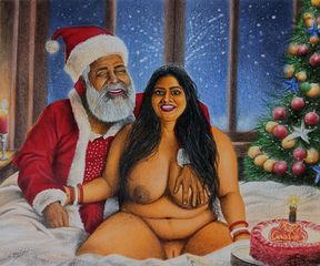 Desi Huge Boobs Bhabi Secretly Fucking with Naughty Santa on the Christmas Eve - HD - 6:37 video - from xHamster