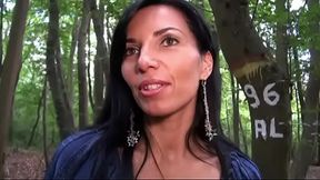 Gorgeous dark haired milf gets analyzed and facialized in a somewhat removed location - 1:00 video - featuring Bettina Kox - from XVideos