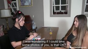 Experienced Japanese Agent and Hot Blonde Lesbian - HD - 33:07 video - from FapHouse