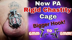 New Rigid Chastity Cage Stretching Prince Albert Gauge! Femdom Bondage BDSM Real Homemade Milf Stepmom - HD - 1:38 video - from xHamster