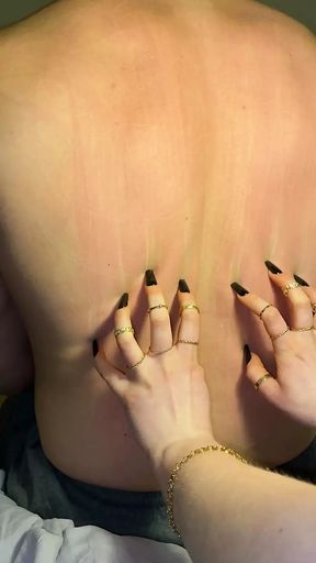 Long Black Nails Scratching Slaves Back I MyNastyFantasy - 4K - 3:24 video - from xHamster