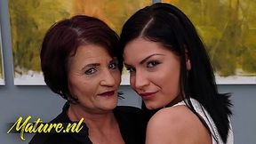 Lesbian Granny Daydreams of Her Sexy Neighbor - HD - 11:07 video - featuring Annie Wolf - from Jizzberry