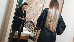 Hot Horny Stepmom Put on Stockings, Caresses Her Wet Pussy and Gets Dick in Her Ass - HD - 23:19 video - from xHamster