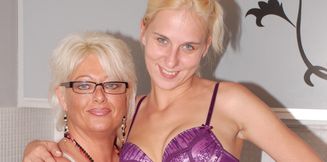 Horny blonde stepmom has hot lesbian sex with her tall sexy stepdaughter - HD - 29:22 video - from Mature.nl