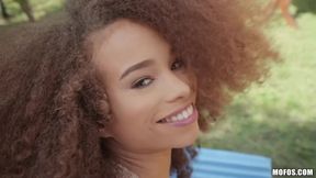 Cute ebony hussy Cecilia Lion POV filthy sex movie - HD - 15:00 video - from Analdin