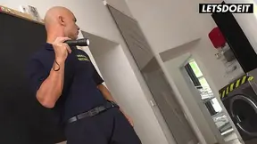 Petite blonde backpacker caught naked by security guard - HD - 40:00 video - from Slutr