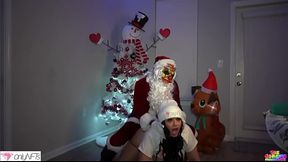 Santa slut takes Christmas cock - HD - 0:05 video - featuring Mandi May - from XVideos