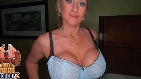 MILF Stepmom Empties Stepson's Big Black Cock & Takes Facial on Tits - HD - 10:02 video - featuring Wendy Raine - from XXXShake