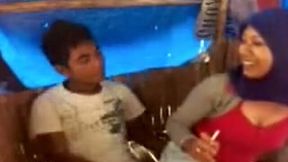 Nasty Malaysian girl gives blowjob to her sexy BF in a hut - 7:30 video - from MyLust
