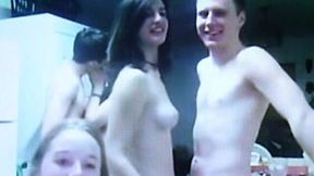 Webcam group sex with cock hungry teen slut in the dorm - 4:52 video - from MyLust
