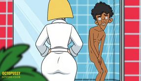 Stepmom Takes a Shower and Helps Stepson Empty His Balls of Sperm - HD - 5:57 video - from xHamster
