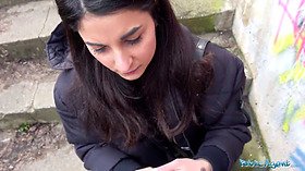 Slim Czech babe gets a hot creampie after steamy outdoor sex with big dick agent - HD - 7:58 video - from Sexu