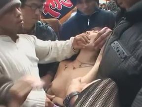 Jap sluts gangbanged at dirty Chikan fest, teens love it! - 106:06 video - from AbJav
