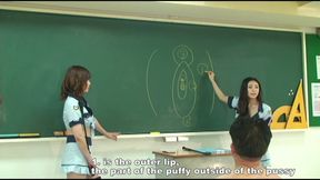 Female Instructor at the Pussy and Anus Licking Training School Shows Her Pussy to Slaves so They Can Learn Its Anatomy - HD - 15:46 video - from FapHouse