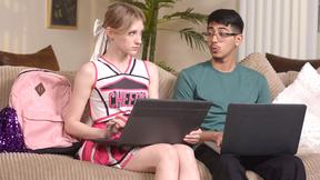 ”Timid virgin guy fucks the most popular teen cheerleader Melody Marks” - HD - 6:16 video - featuring Melody Marks - from Zatube