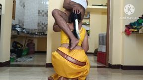 Yellow Colour Saree Housewife with Step Brother - 6:20 video - from FapHouse
