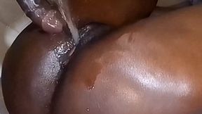 Look at how she squirt uncontrollably with this first fucking position that let my fat dick dig deep down that tight pussy - HD - 5:26 video - from xHamster