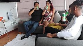 Husband Watches in Agony as Two Buddies Rail His Wife - HD - 14:00 video - from Jizzberry