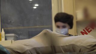 Bulge dick flash at a beautician appointment - HD - 8:43 video - from Cremz
