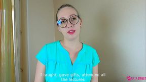 Depraved teacher seduces her student while he getting ready for exam! Hot girl greedily sucks cock and licks balls with eye contact. Real female orgasm and huge cumshot on big sexy ass! Dirty talks! Porn by Nata Sweet - HD - 10:16 video - from XVideos