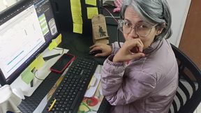 Do you like it when I suck your cock while I work? - HD - 10:19 video - from xHamster