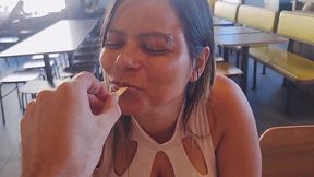 Plump Bootylicious Brazilian Babe Gets Fucked Hard In the Doggy Pose After the Date In McDonalds - HD - 8:32 video - from AnySex