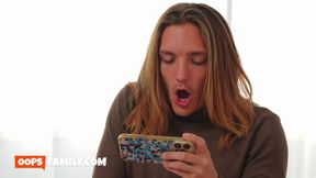 Busty MILF Danielle Renae Catches Stepson Stroking Massive Cock &amp; Gives Him Sloppy Deepthroat - 4K - 15:11 video - from xHamster