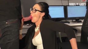 Mira Grey’s Buro Bitch Gets XXL Sperma Infusion: Big C*ck, Deepthroat, and Office - HD - 6:10 video - from AbXXX