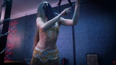 Belly oriental dancing - Kristy belly tickle torment with ringing bells - HD - 11:28 video - from RFmovies
