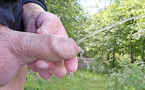 I Like Hold His Dick When Pee and Make Wet My Hands and I Play with Foreskin - HD - 5:15 video - from FapHouse