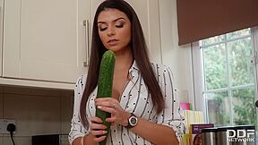 Cucumber Goes Deep In Hot Pussy Of Krystal Webb - HD - 8:00 video - from InPorn