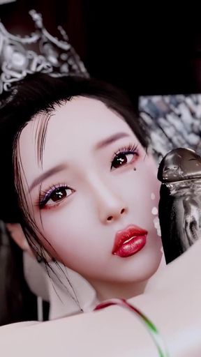 3D BBW Asian MILF Naked Her Huge Boobs Cheating with BBC - 0:39 video - from FapHouse